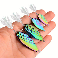 Metal Bionic Bait for Perch and Bass Fishing Spoon 2.5g-20g