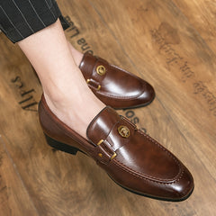 Men's Classic Slip On Loafer Shoes for Wedding Business Party Office