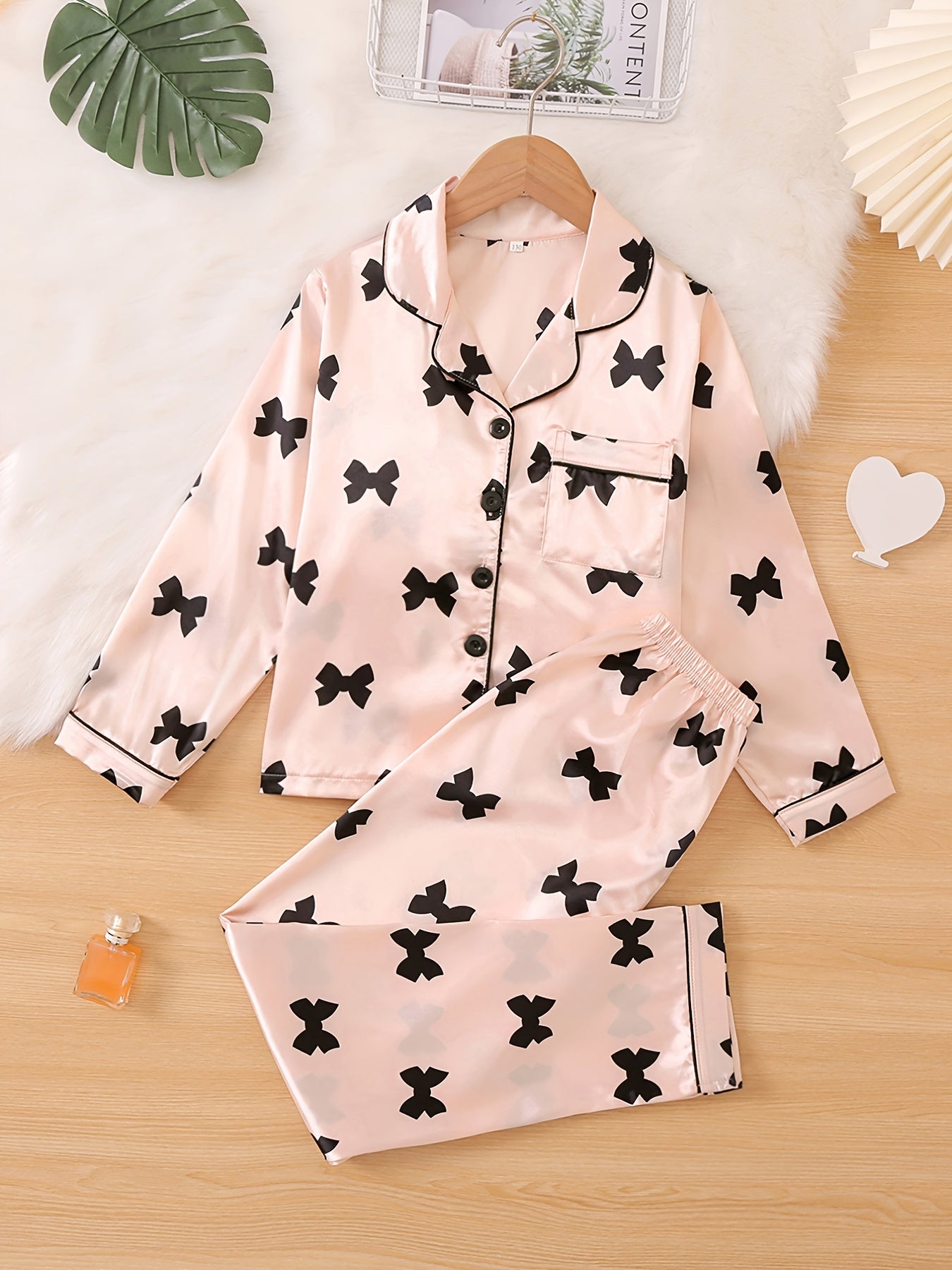 Girls Long Sleeves Pajama Set Kids Clothes