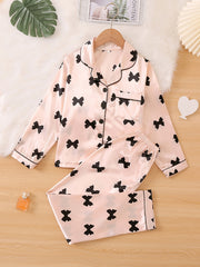Girls Long Sleeves Pajama Set Kids Clothes