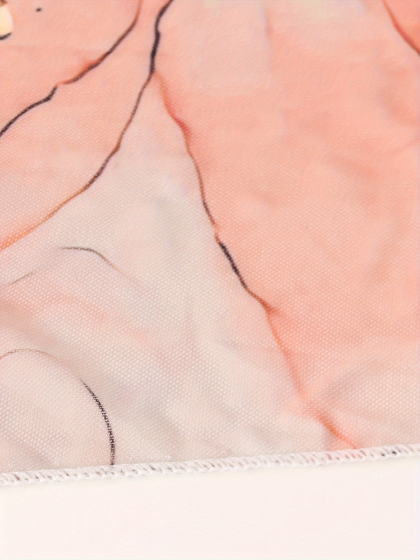 Marble Pattern Wrap Cover Up Skirt