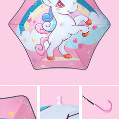 Creative Kids Reflective Cartoon Umbrella