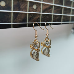 Funny Cat Animal Earrings Halloween Party Accessories