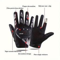 1pair Cycling Gloves Motorcycle Protective Non-slip Gloves