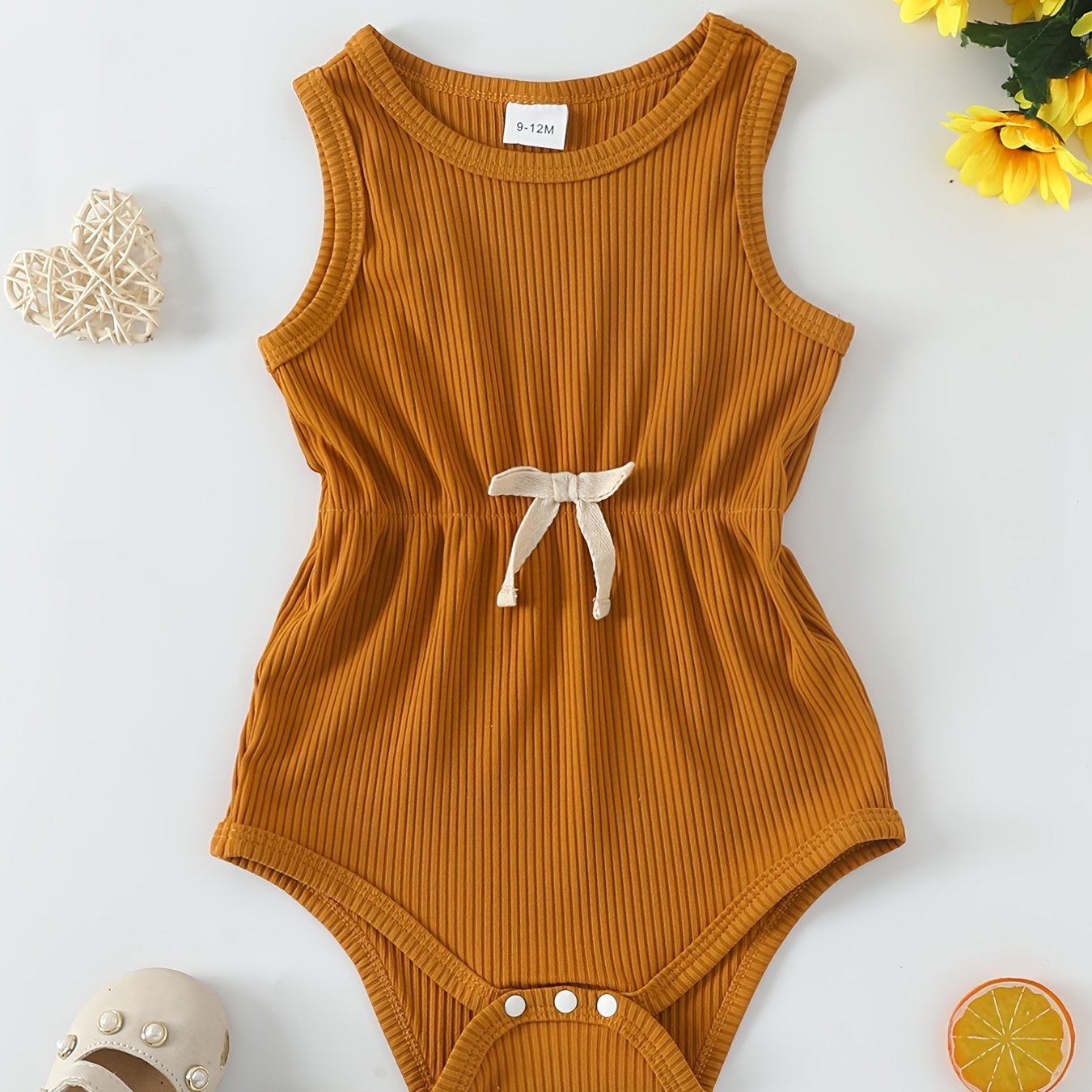 Baby Girl Cotton Sleeveless Romper