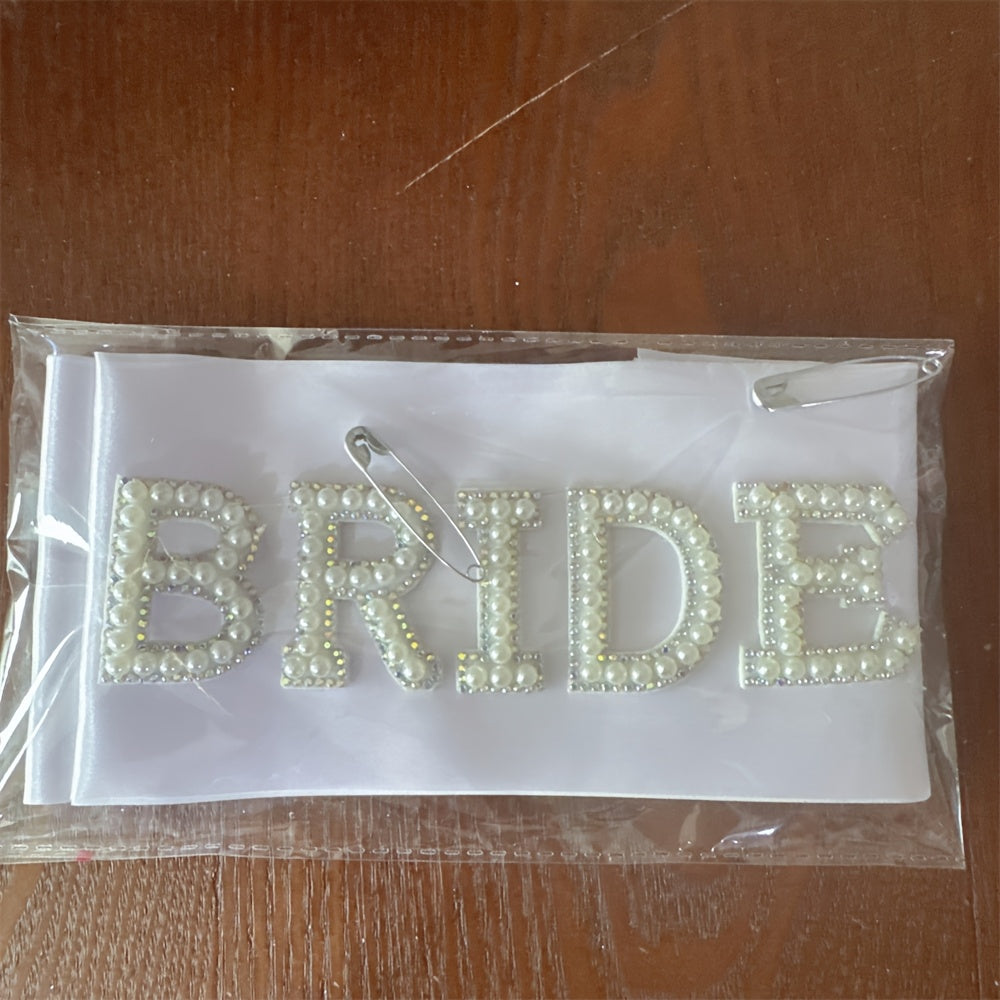 Groom Letter Garter Bachelor Party Belt Wedding Decoration Sparkling Satin Sash