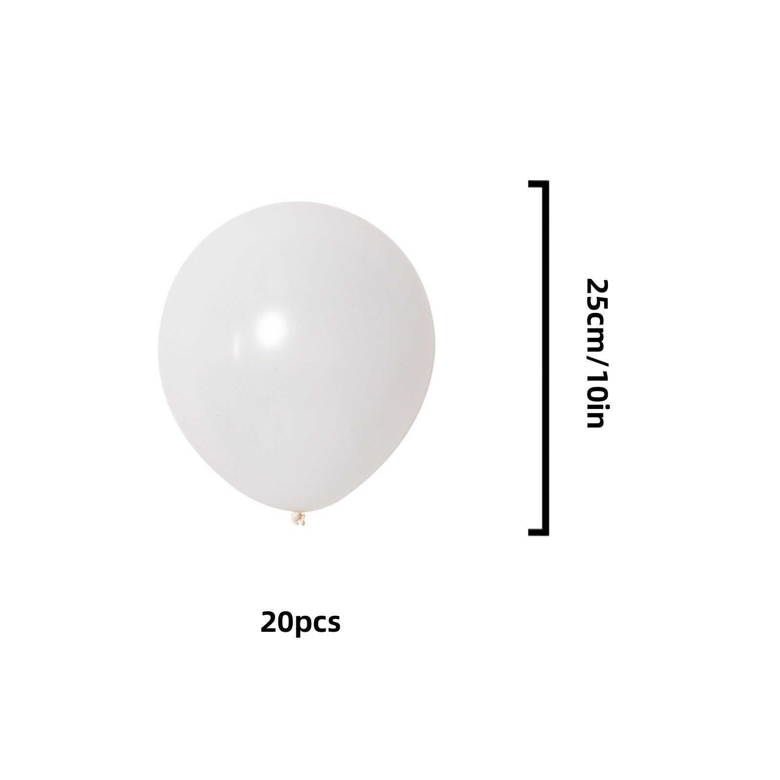 20pcs 10in 1 8g Pearl Balloons - Birthdays, Weddings, Parties
