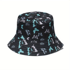 Spring Summer Butterfly Print Fisherman Hat Hip Hop Bucket Hat