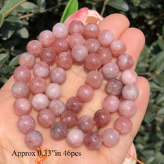 6 8 10MM Round Sunstone Beads for DIY Bracelet Necklace