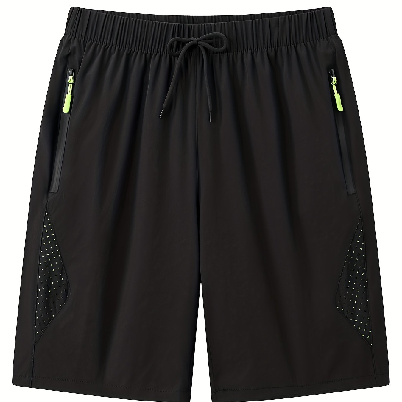Quick Dry Drawstring Shorts with Zip Pockets Men s Casual Breathable Nylon Short