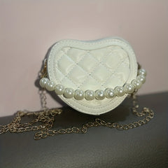 Princess Style Faux Pearl Bag Coin Purse for Kids