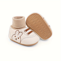 Rabbit Comfort Boots for Baby Girls Soft Warm Fleece Winter Boots