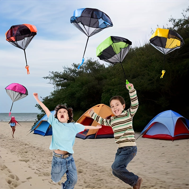 1pc Hand Toss Parachute Toy Camouflage Outdoor Sports