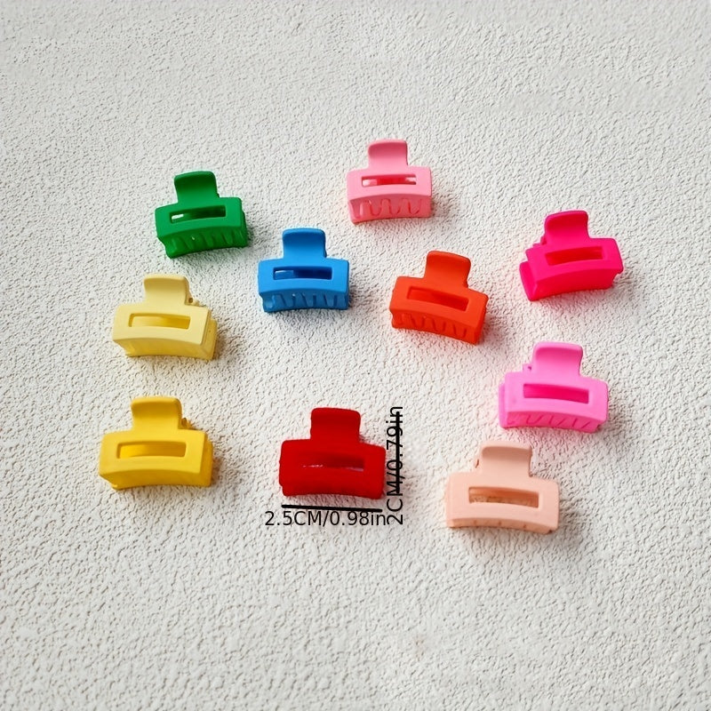 12pcs Mini Hair Claw Non-slip Clips, Halloween & Christmas Hairpin