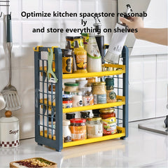 3-layer Kitchen Seasoning Rack Bathroom Storage Organizer