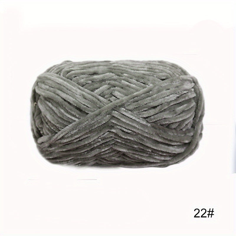 3pcs Chenille Yarn for Knitting Crochet DIY Doll Hat 50g pc