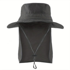 UPF 50 Sun Hat with Neck Flap Mesh Boonie Hats for Men & Women