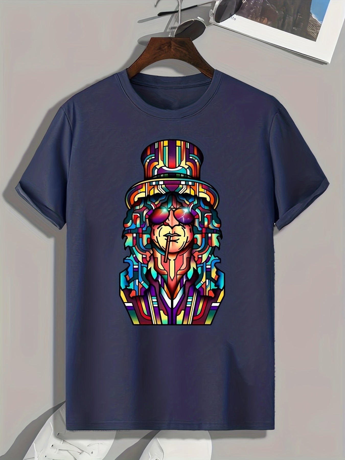 Cartoon Print Men's Graphic T Shirt Casual Comfy Tees For Summer