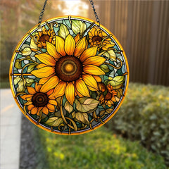 Sumshine Sunflower Window Hanging Suncatcher For Home Decor