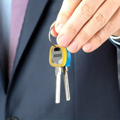 16pcs Coded Key Rings for Easy Organization