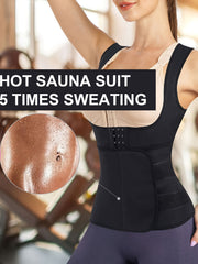 Women's Waist Trainer Belt Tank Top Sauna Sweat Suit Body Shaper