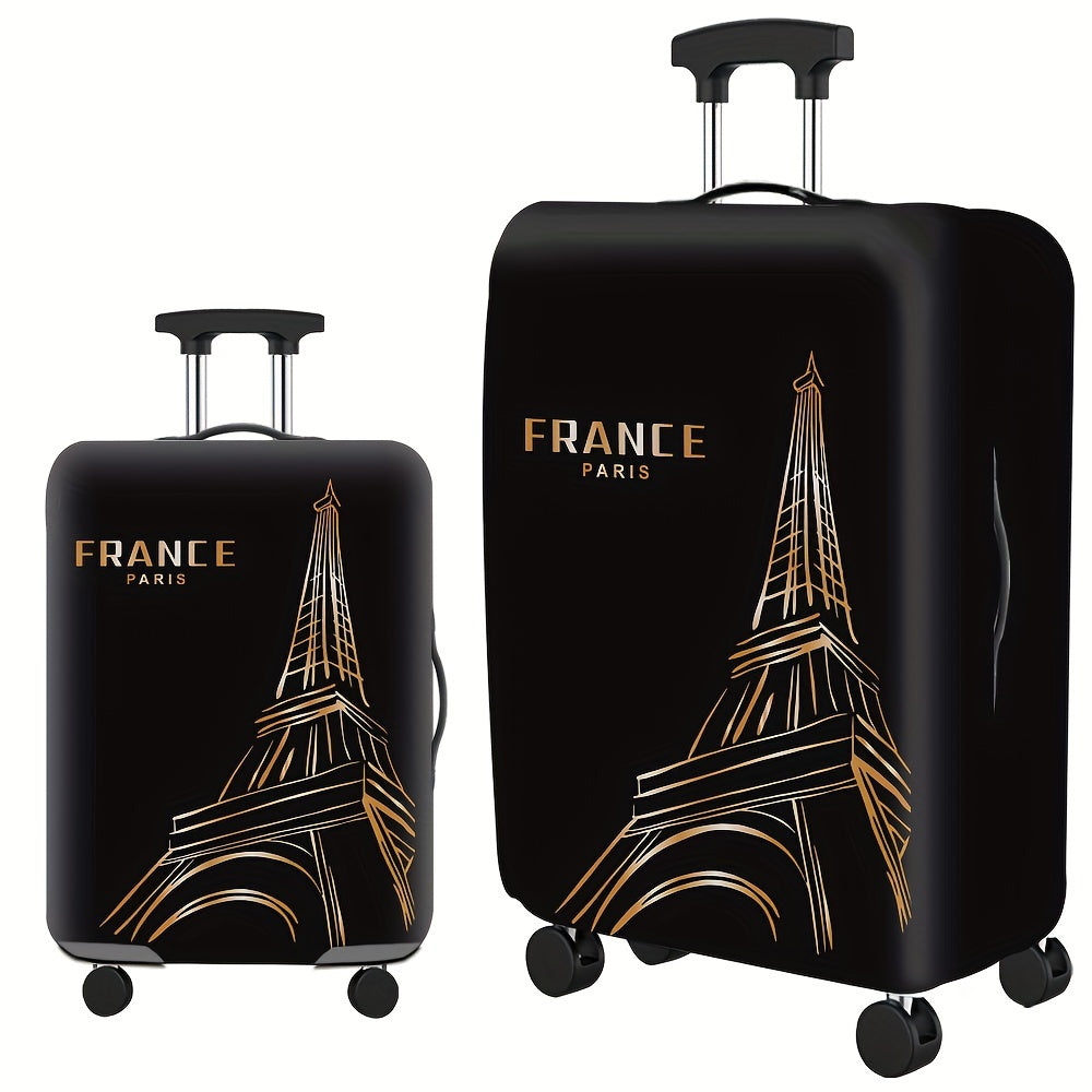 Eiffel Tower Print Luggage Cover Lightweight Travel Dustproof Cover