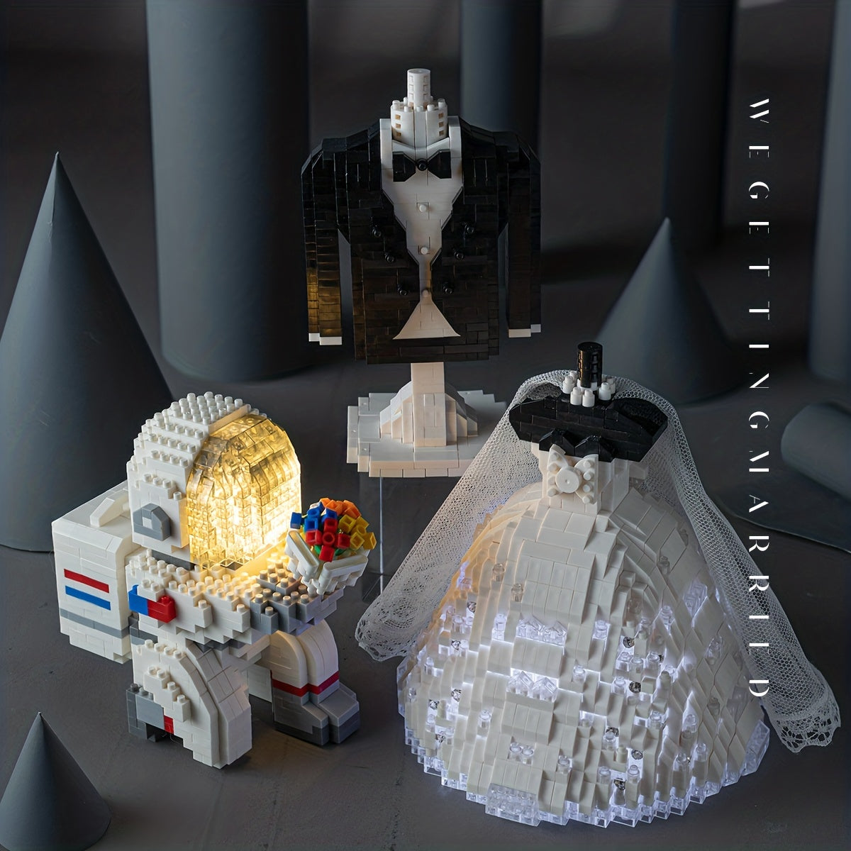 Custom Wedding Dress Building Blocks Set - Unique Proposal Gift