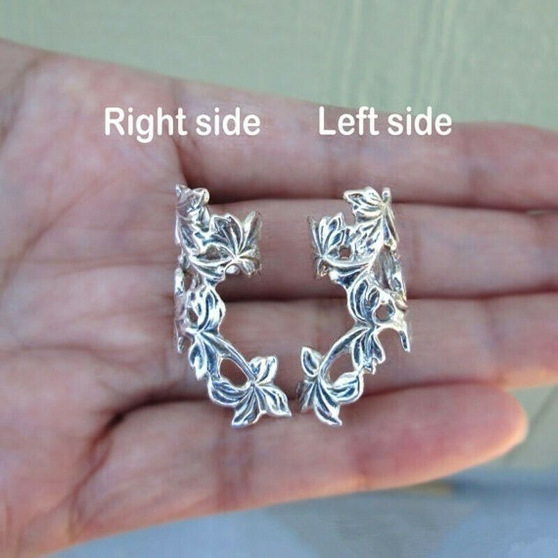 Retro Hollow Flower & Leaf Ear Cuffs Earrings for Girls