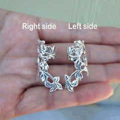 Retro Hollow Flower & Leaf Ear Cuffs Earrings for Girls