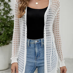 Open Front Long Sleeve Cardigan for Women