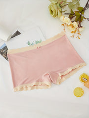 Scallop Trim Boyshort Panties Soft & Comfortable Skin friendly Lingerie