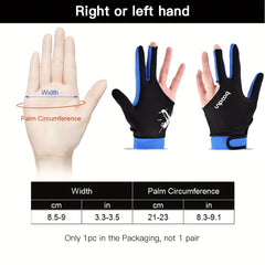 Three-Fingered Billiard Glove for Men and Women
