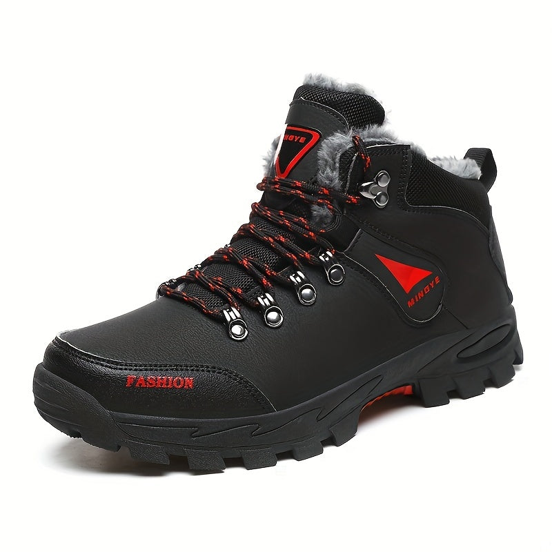 Men's Waterproof Winter Hiking Shoes Anti Slip Warm Boots for Outdoor Sports