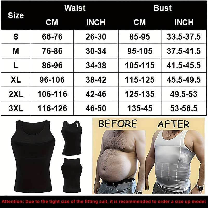 Men's Abdomen Slimming Vest Shirt