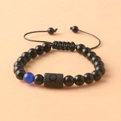 12 Constellation Couple Bracelet Stone Bracelets For Women Men