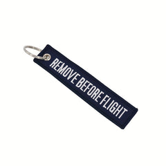 3pcs Embroidery Remove Before Flight Navy Key Fobs for Motorcycles Scooters Cars