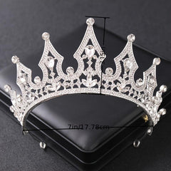 Crystal Queen Crown Headband Wedding Tiara Hair Accessories