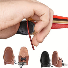 Double Layer Finger Tabs Archery Finger Guard For Recurve Bow
