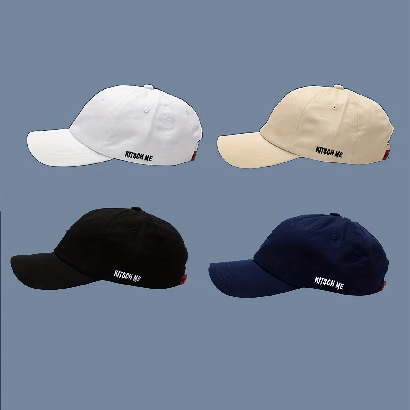 Solid Baseball Cap Unisex Cotton Dad Hats Adjustable Casual Sun Hats