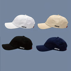 Solid Baseball Cap Unisex Cotton Dad Hats Adjustable Casual Sun Hats