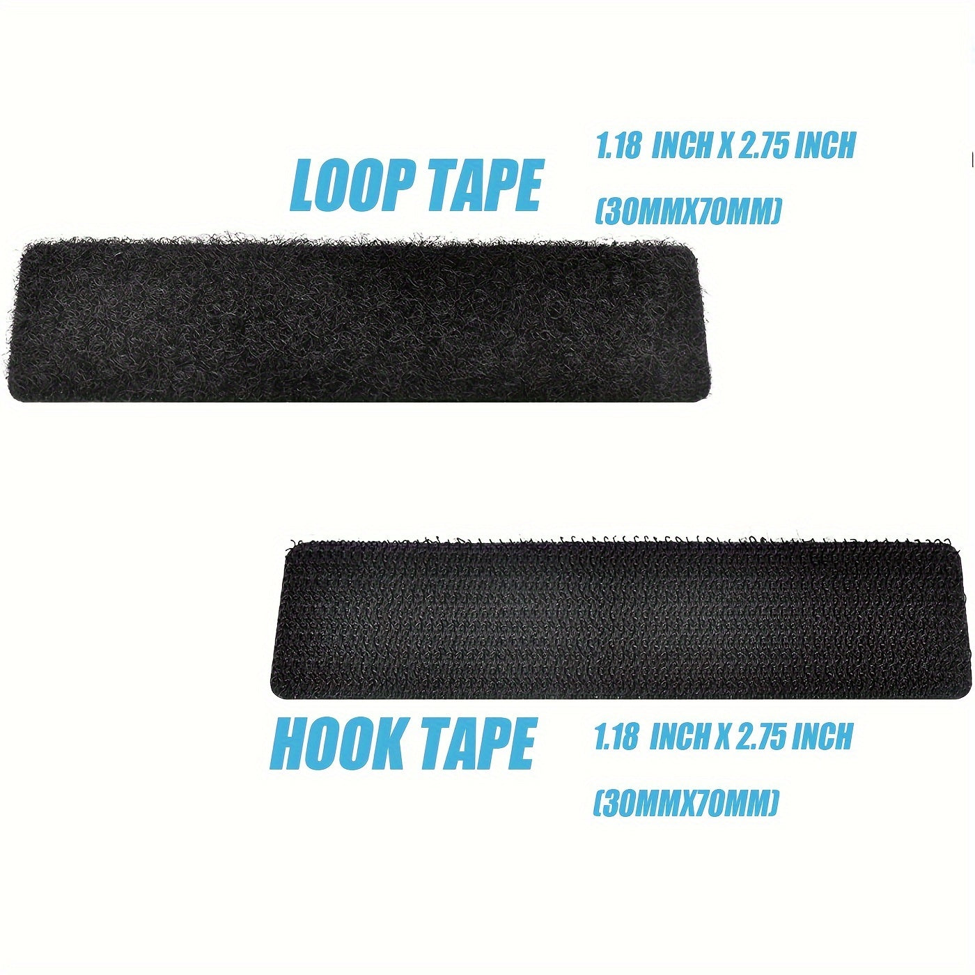 3x7cm Adhesive Hook and Loop Strip - 10/20Sets