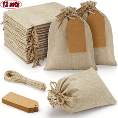 25pcs Drawstring Bags 10 15 4in 6in Closure Gift Bags For Wedding Party