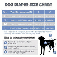 Washable Female Dog Diaper Reusable High Absorbent Leak Proof Puppy Diapers