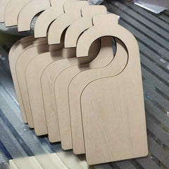 14pcs Wooden Door Handle Hanging Signs Clothes Spacer Signs