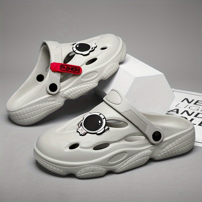 Astronaut Charm Unisex Clogs - Non Slip Casual Slides