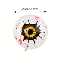 2pcs 4D Halloween Balloons Eyes Skull Ghost Eyes Horror Party Supplies