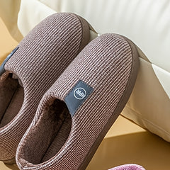 Men's Soft Indoor Slides Slippers Plush House Shoes