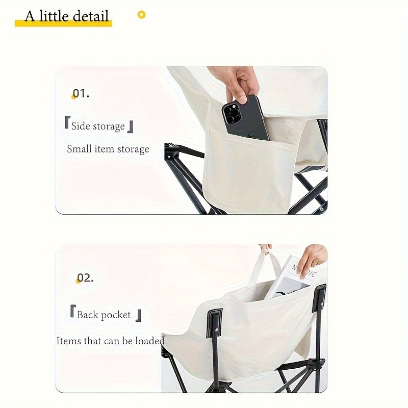 Moon Chair Outdoor Folding Chair Ultralight Portable with Carry Bag