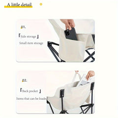Moon Chair Outdoor Folding Chair Ultralight Portable with Carry Bag