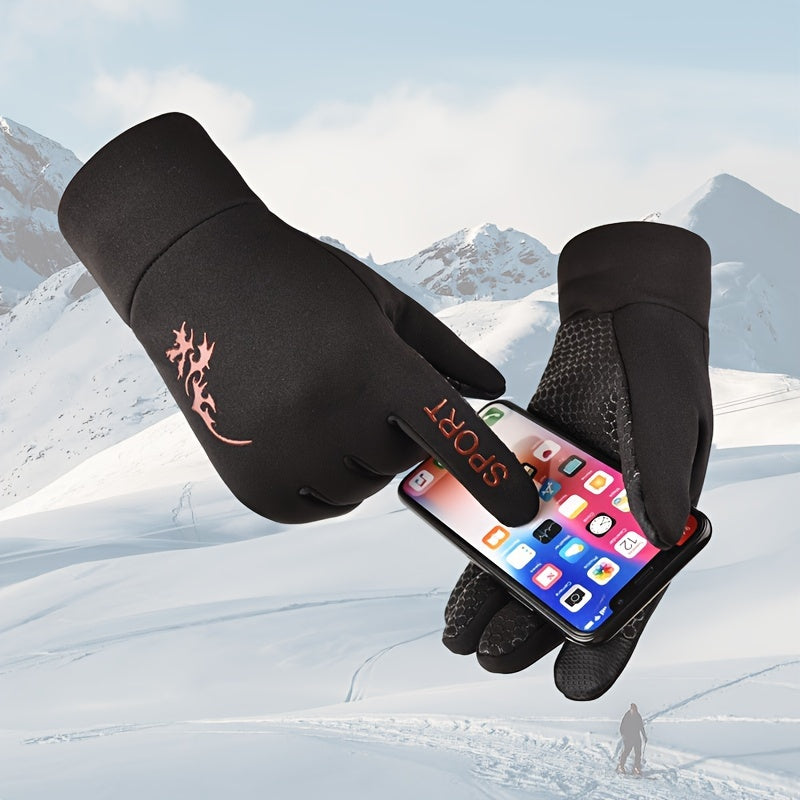 Cold proof Sports Gloves for Outdoor Activities - Touch Screen, Non-slip Grip